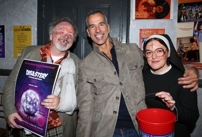 Tom Riis Farrell,  Jerry Mitchell and Jennifer Simard  Photo