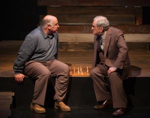 David Wohl (Helmut) and Bernard Beck (Papa) @ BroadwayWorld David Wohl (Helmut) and Bernard Beck (Papa) Photo
