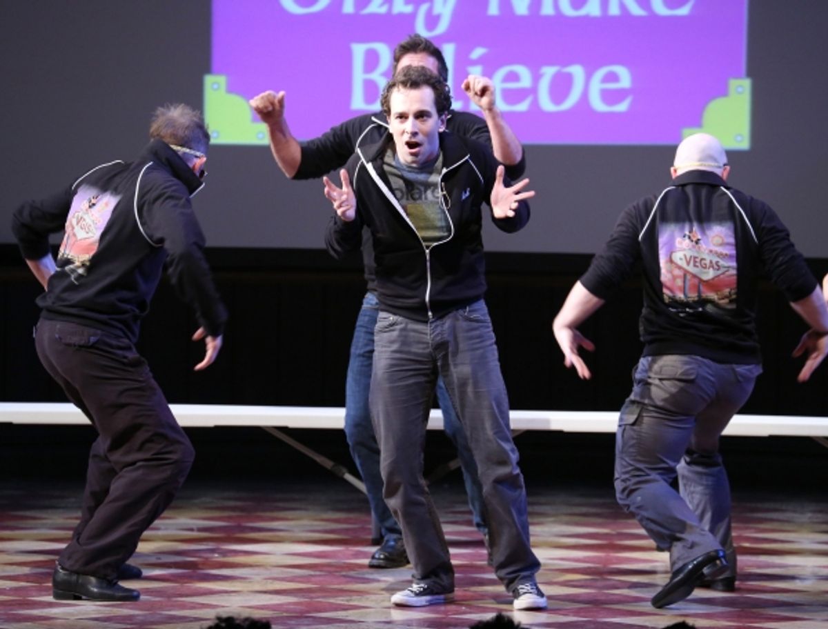 Rob McClure and the cast of ''Honeymoon in Vegas''  at 