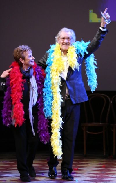 Dena Hammerstein and Sir Ian McKellen  Photo