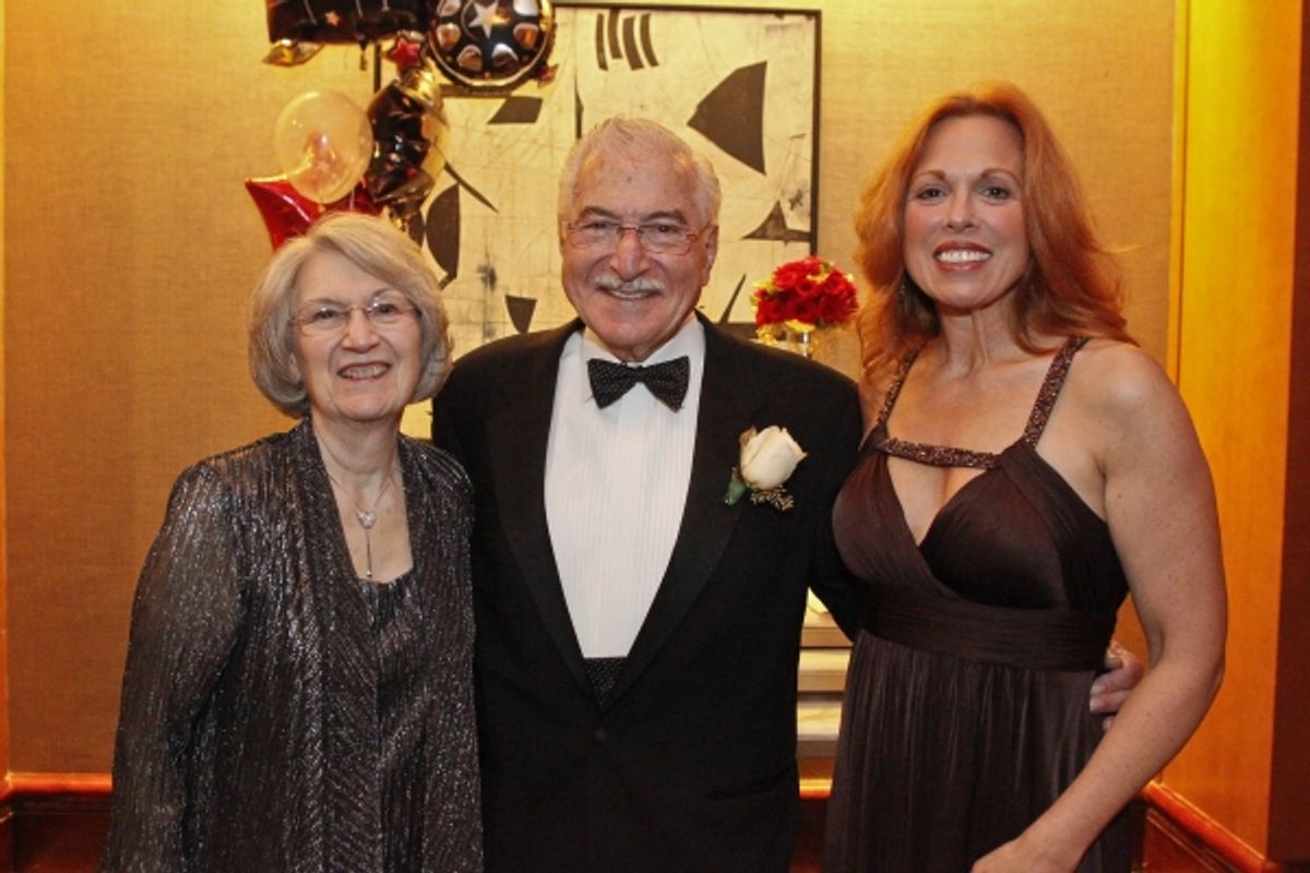 Carolee Carmello with honorees Eileen and N. Karry Paragano of Bernardsville, NJ. at 