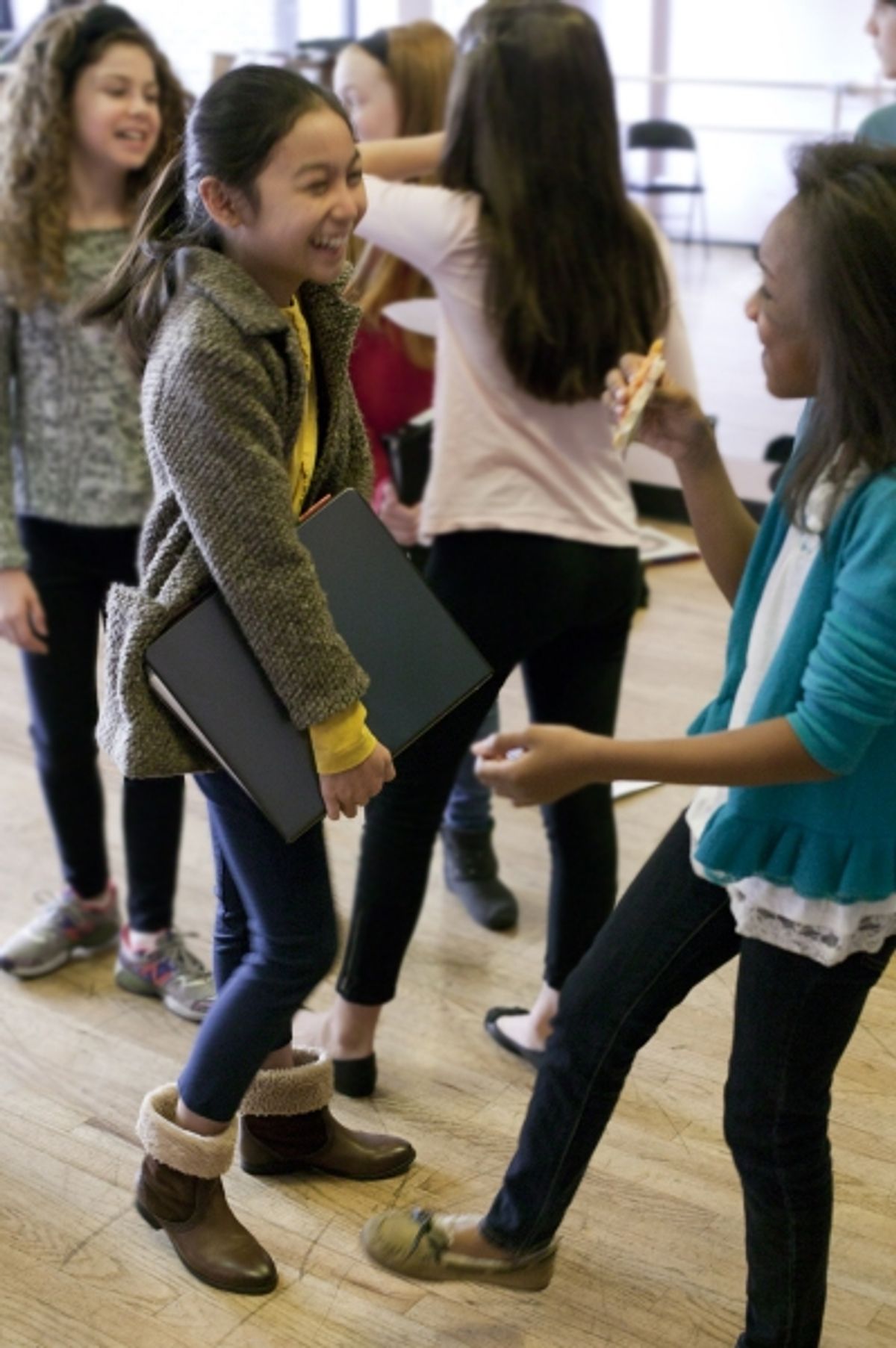 Amaya Braganza (Annie) and Tyrah Skye Odoms (Annie) at 