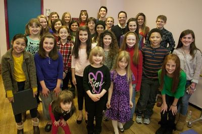 The Songs for Story Shifters cast with special guests Julia Murney, Ben Fankhauser, A Photo