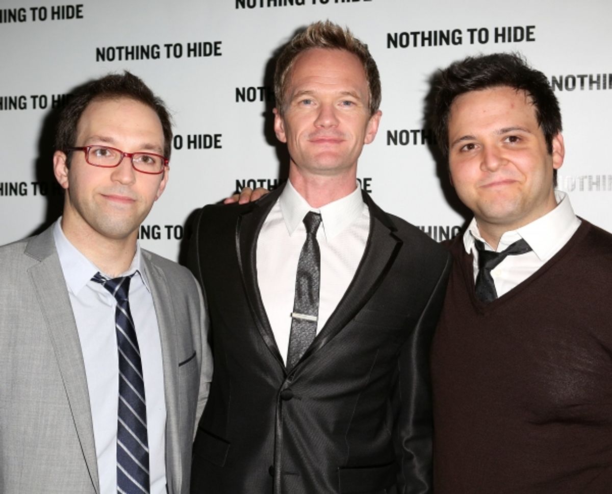 Helder Guimaraes, Neil Patrick Harris and Derek Delgaudio  at 