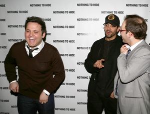 Derek Delgaudio, David Blaine and Helder Guimaraes @ BroadwayWorld Derek Delgaudio, David Blaine and Helder Guimaraes Photo