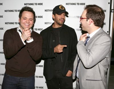 Derek Delgaudio, David Blaine and Helder Guimaraes  Photo