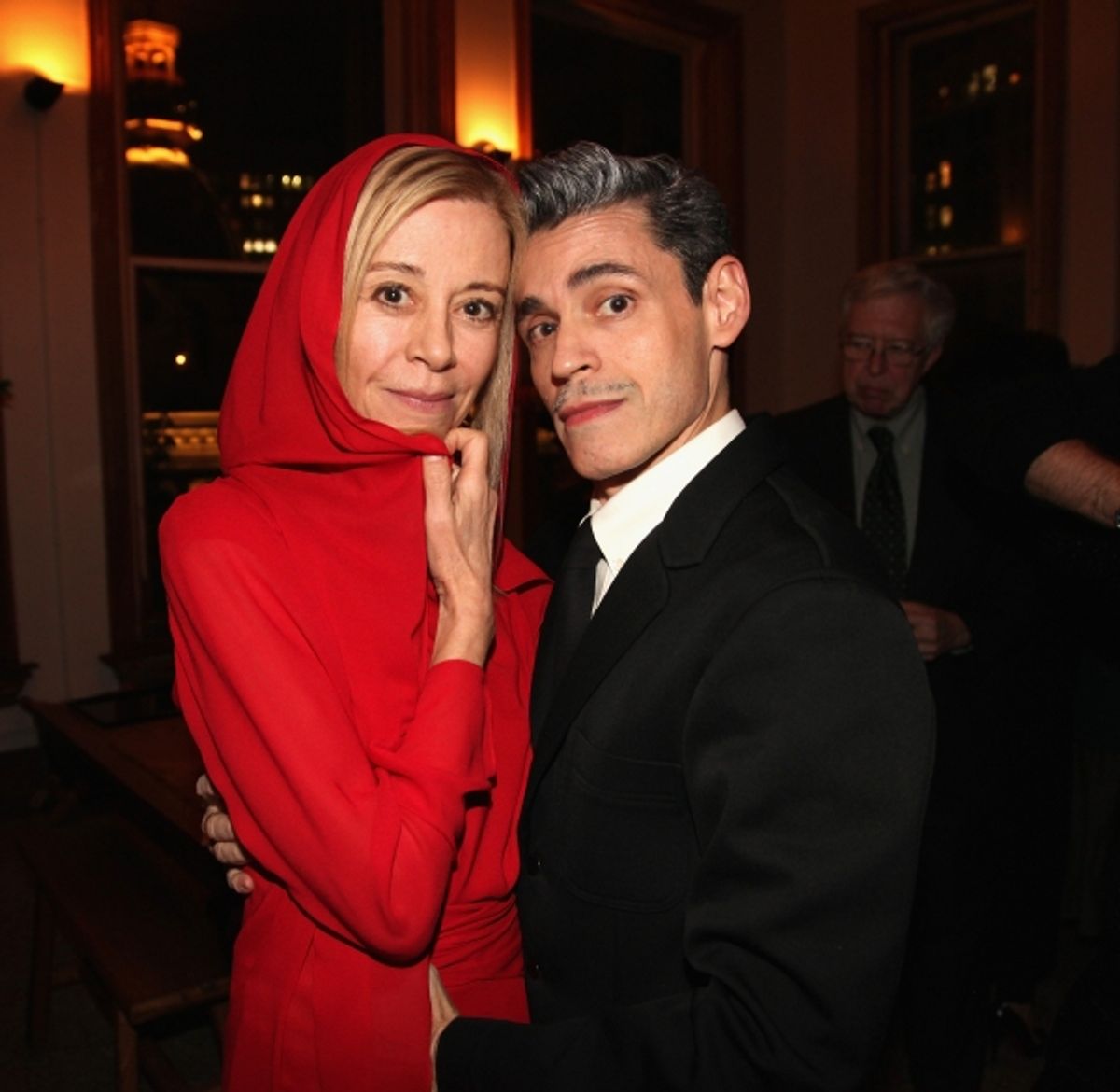 Paige Powell and Ruben Toledo at 