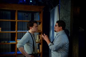 Michael Tepeli and director Jason Gerace Photo