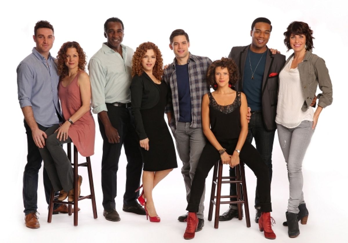 Tyler Hanes, Elizabeth Parkinson, Norm Lewis , Bernadette Peters,  Jeremy Jordan, Cyrille Aimee, Grasan Kingsberry , Meg Gillentine at 