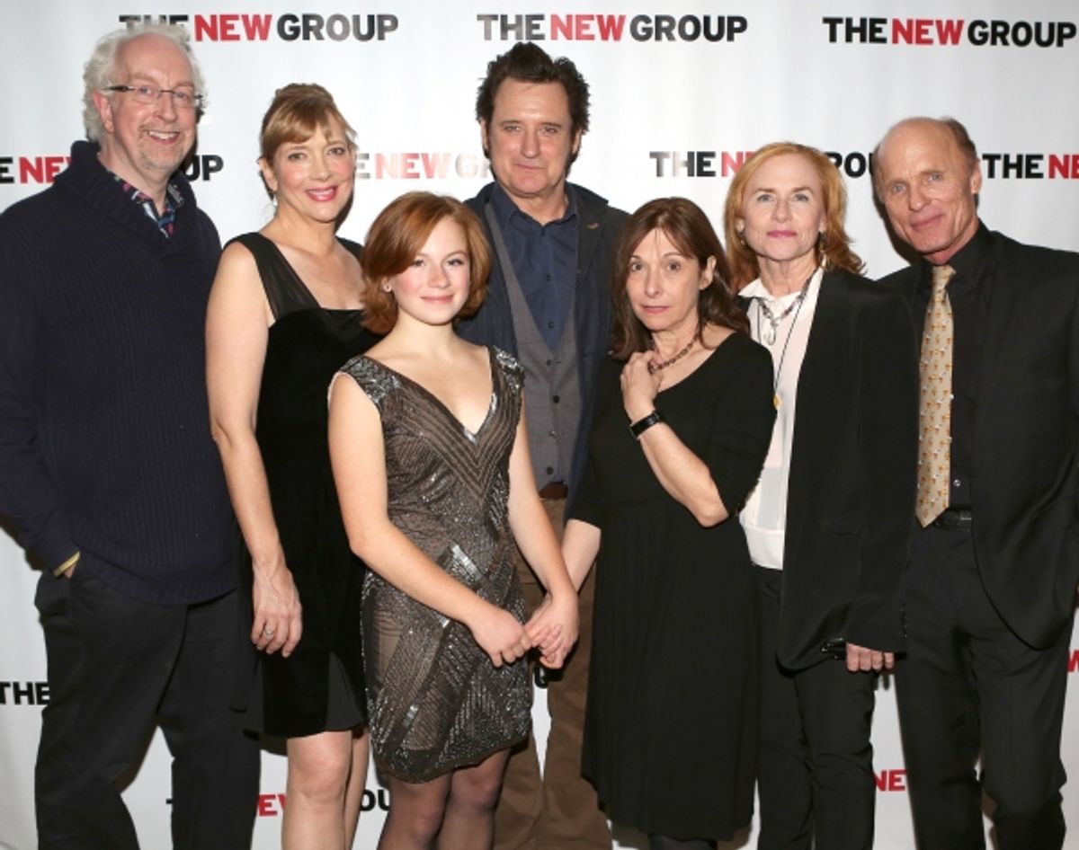 Director Robert Falls, Glenne Headly, Juliet Brett, Bill Pullman, Playwright Beth Henley, Amy Madigan and Ed Harris at 