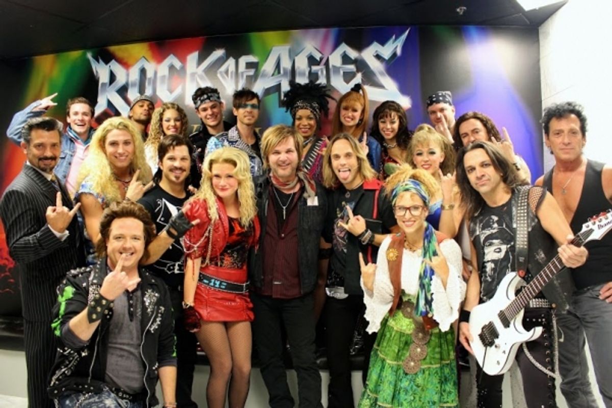 Rikki Rockett with the Rock of Ages Las Vegas Company at 