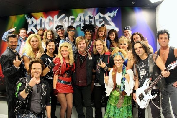 Rikki Rockett with the Rock of Ages Las Vegas Company Photo