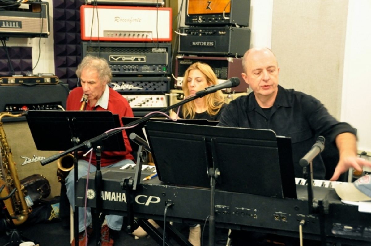 Jay Leslie, Susan Aquila and Joseph Church (Musical Director) at 