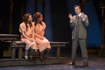 Emily Padgett, Erin Davie and Manoel Felciano Photo