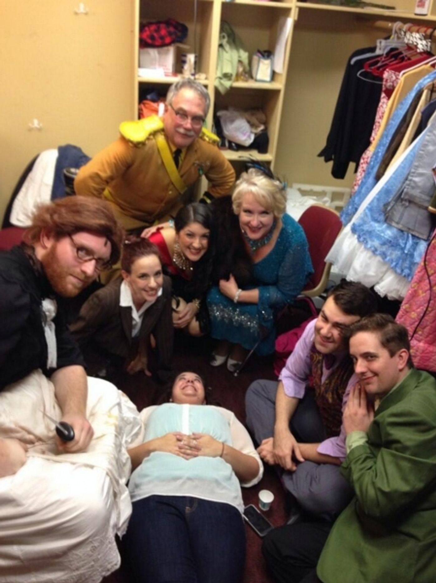 Photo Flash: Saturday Intermission Pics, Nov. 9 - Part 2 - Nick Spangler Gets Some Love Before Departing CINDERELLA; Plus NEWSIES, THE PHANTOM OF THE OPERA & More!  Image