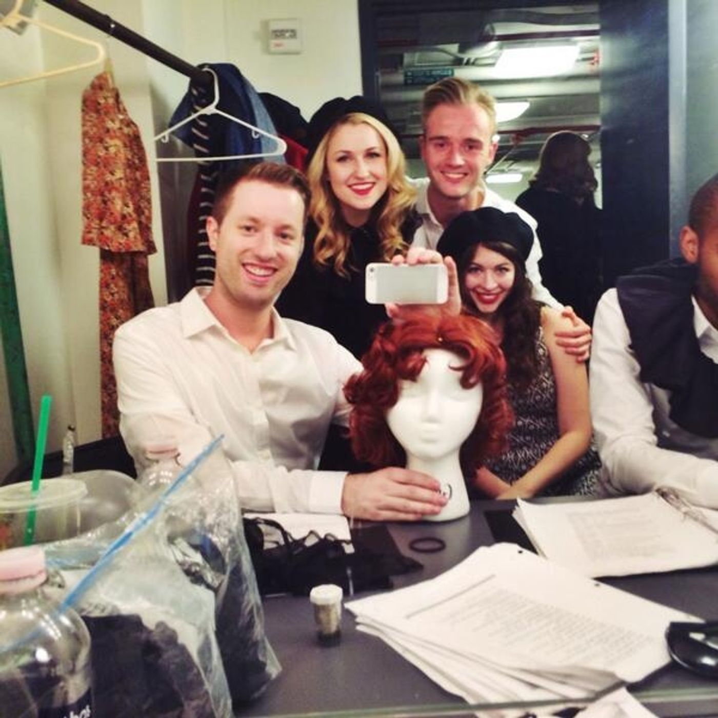 Photo Flash: Saturday Intermission Pics, Nov. 9 - Part 2 - Nick Spangler Gets Some Love Before Departing CINDERELLA; Plus NEWSIES, THE PHANTOM OF THE OPERA & More!  Image