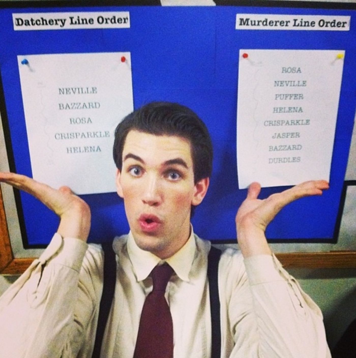 Photo Flash: Saturday Intermission Pics, Nov. 9 - Part 2 - Nick Spangler Gets Some Love Before Departing CINDERELLA; Plus NEWSIES, THE PHANTOM OF THE OPERA & More!  Image