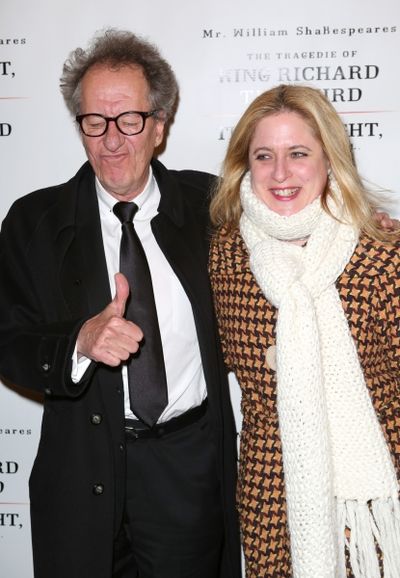 Geoffrey Rush and Lisa Lambert  Photo