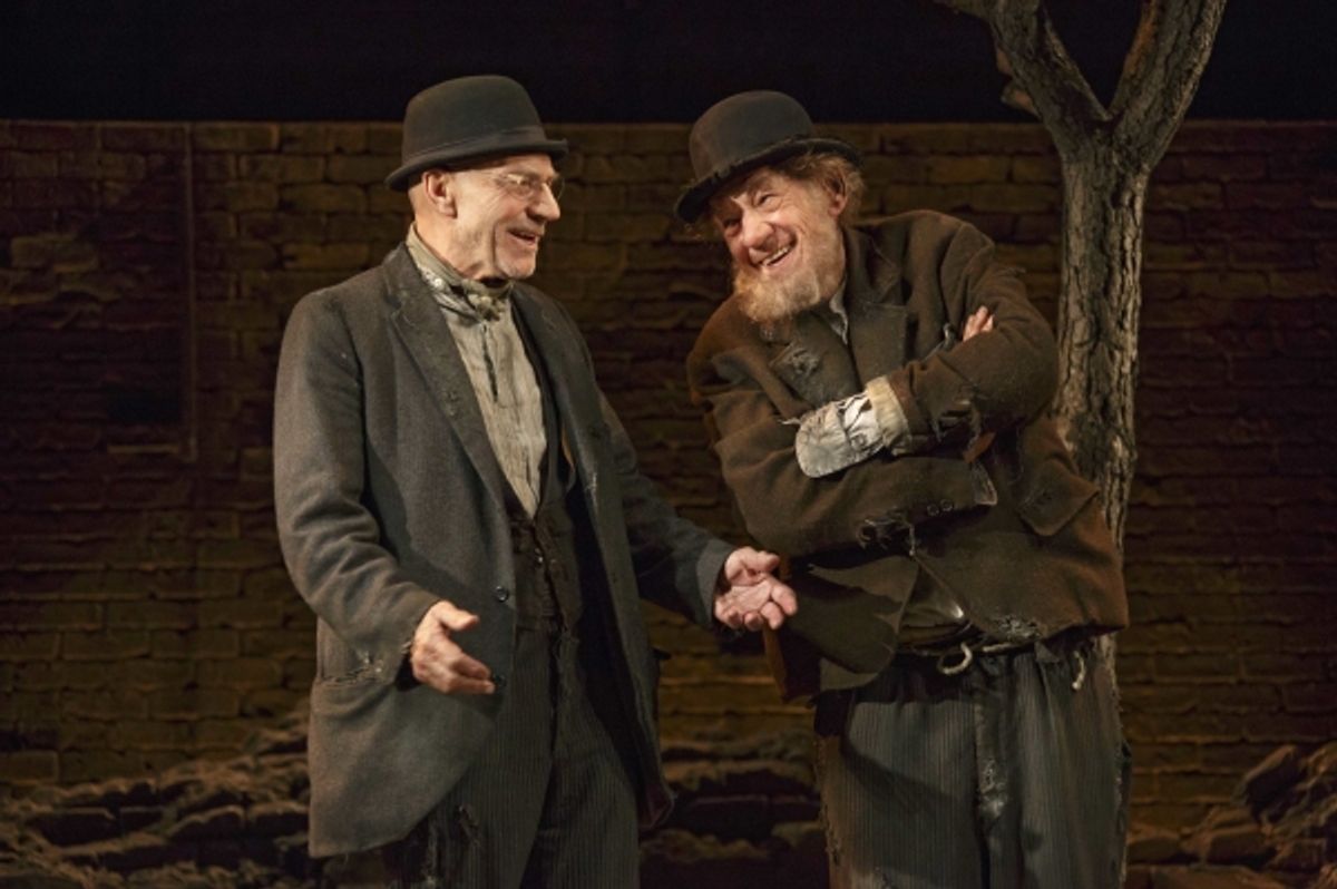Patrick Stewart and Ian McKellen in WAITING FOR GODOT at 