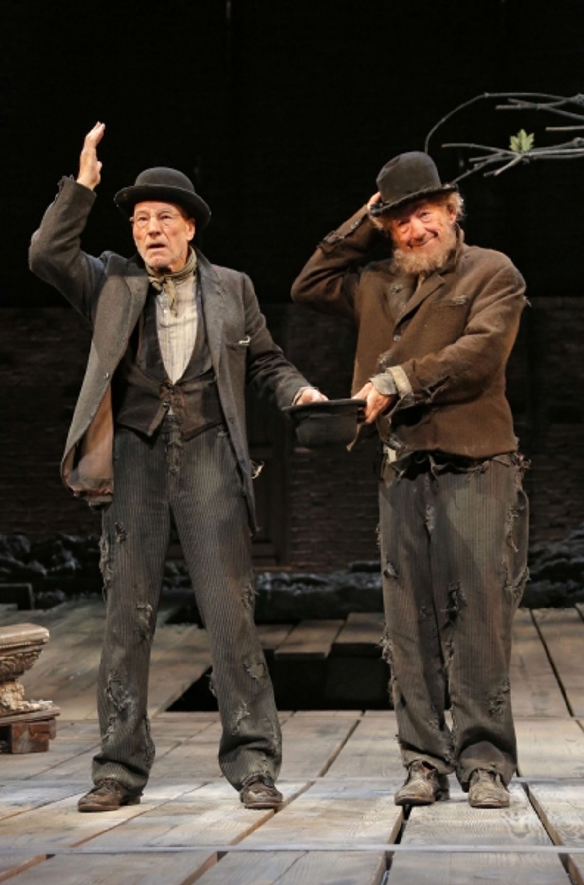Patrick Stewart and Ian McKellen in WAITING FOR GODOT at 