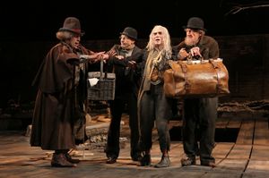Shuler Hensley, Patrick Stewart, Billy Crudut, and Ian McKellen in WAITING FOR GODOT Photo