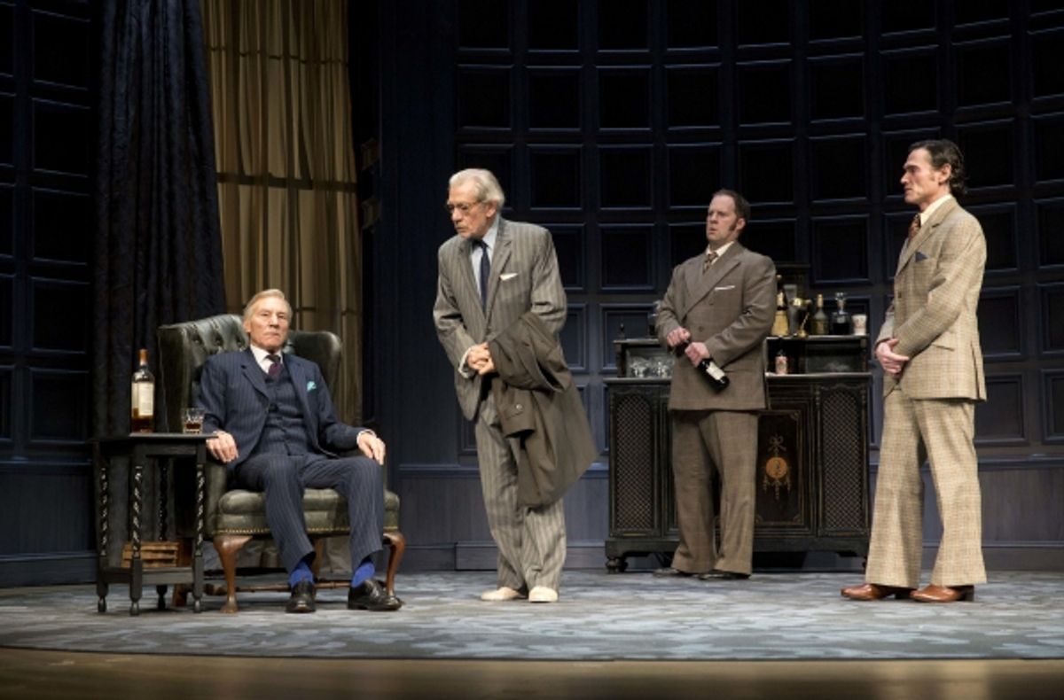 Patrick Stewart, Ian McKellen, Shuler Hensley, and Billy Crudup NO MAN''S LAND at 