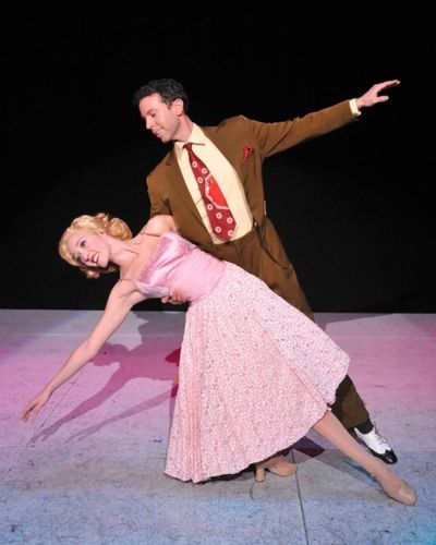 Kelly Sheehan (Judy) and Jeremy Benton (Phil) perform ''The Best Things Happen While  Photo