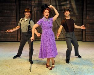 Sean Quinn, Karen Murphy (Martha) and Caleb Teicher perform ''Let Me Sing And I''m Ha Photo