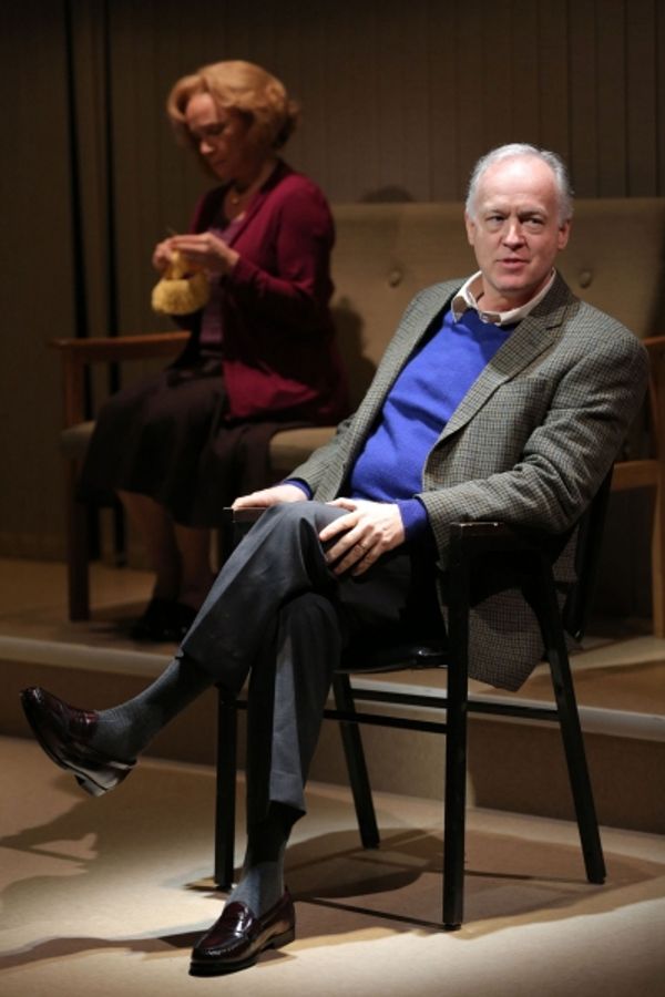 (foreground) Reed Birney; background Amelia Campbell Photo