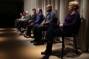 Ethan Phillips, Michael Crane, Reed Birney, Margaret Colin, Kristen Bush, Francois Battiste and Amelia Campbell @ BroadwayWorld Ethan Phillips, Michael Crane, Reed Birney, Margaret Colin, Kristen Bush, Francois Ba Photo