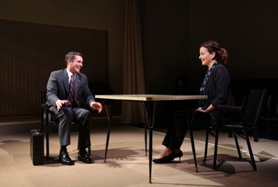 Zach Shaffer and Margaret Colin Photo