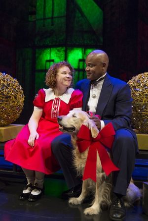 Jenny Weisz as Annie and Sterling Jarvis as Oliver Warbucks @ BroadwayWorld Jenny Weisz as Annie and Sterling Jarvis as Oliver Warbucks Photo