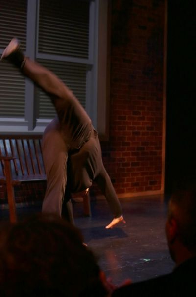 Billy Crystal does a cartwheel Photo
