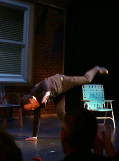 Billy Crystal does a cartwheel Photo