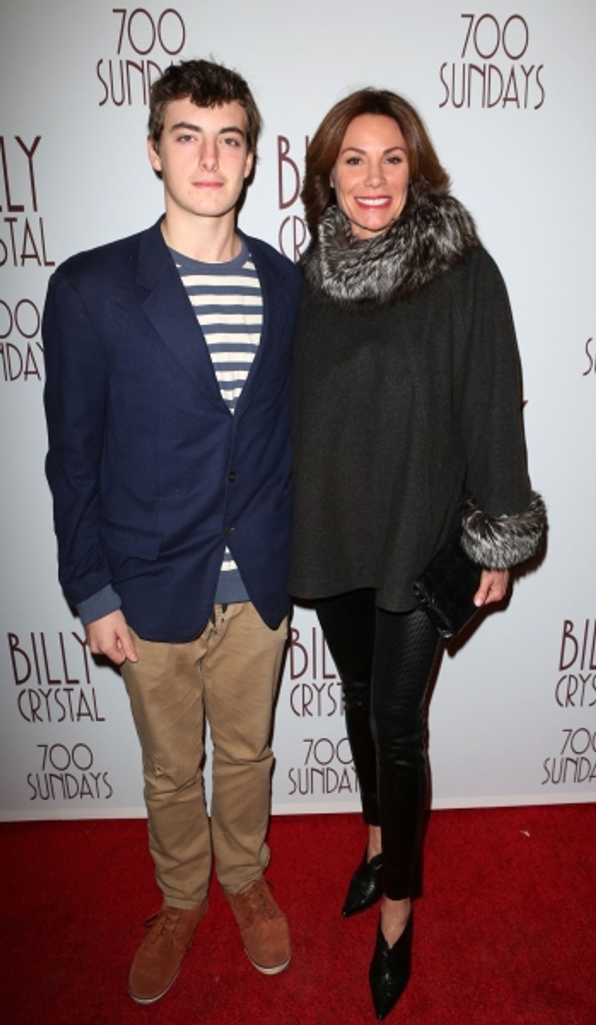 LuAnn de Lesseps with son Noel de Lesseps at 