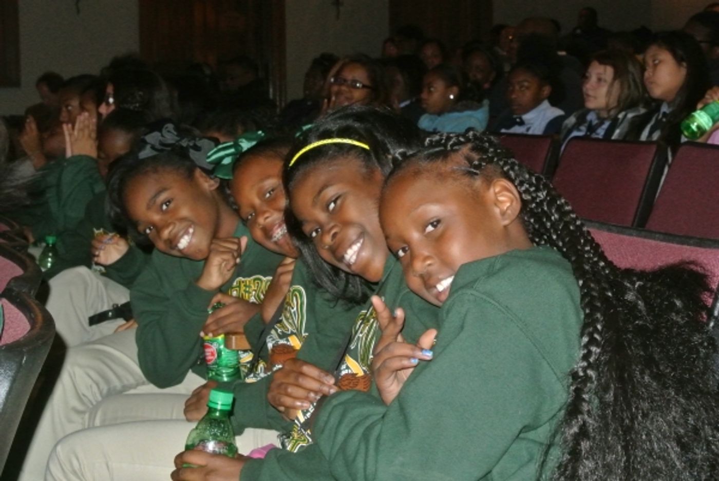 Photo Flash: Cast Members of Le Petit's HAIR Teach Music, Movement to Algiers Charter School Students Image