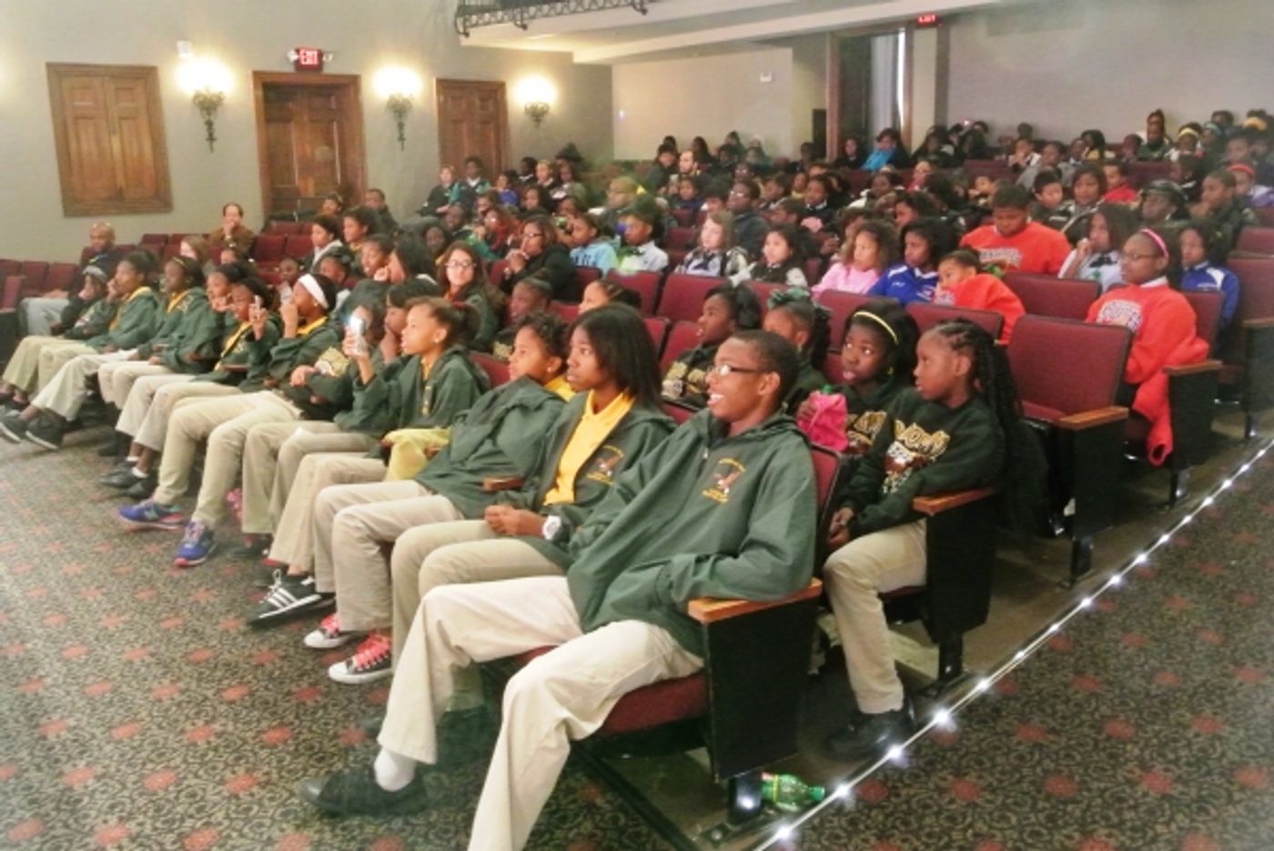 Photo Flash: Cast Members of Le Petit's HAIR Teach Music, Movement to Algiers Charter School Students Image