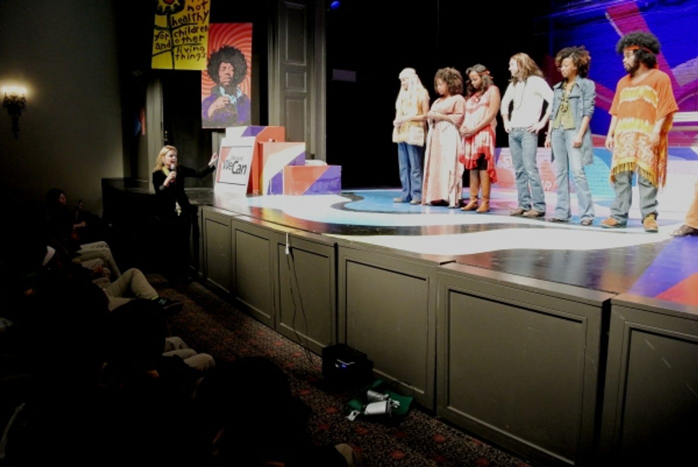 Photo Flash: Cast Members of Le Petit's HAIR Teach Music, Movement to Algiers Charter School Students Image