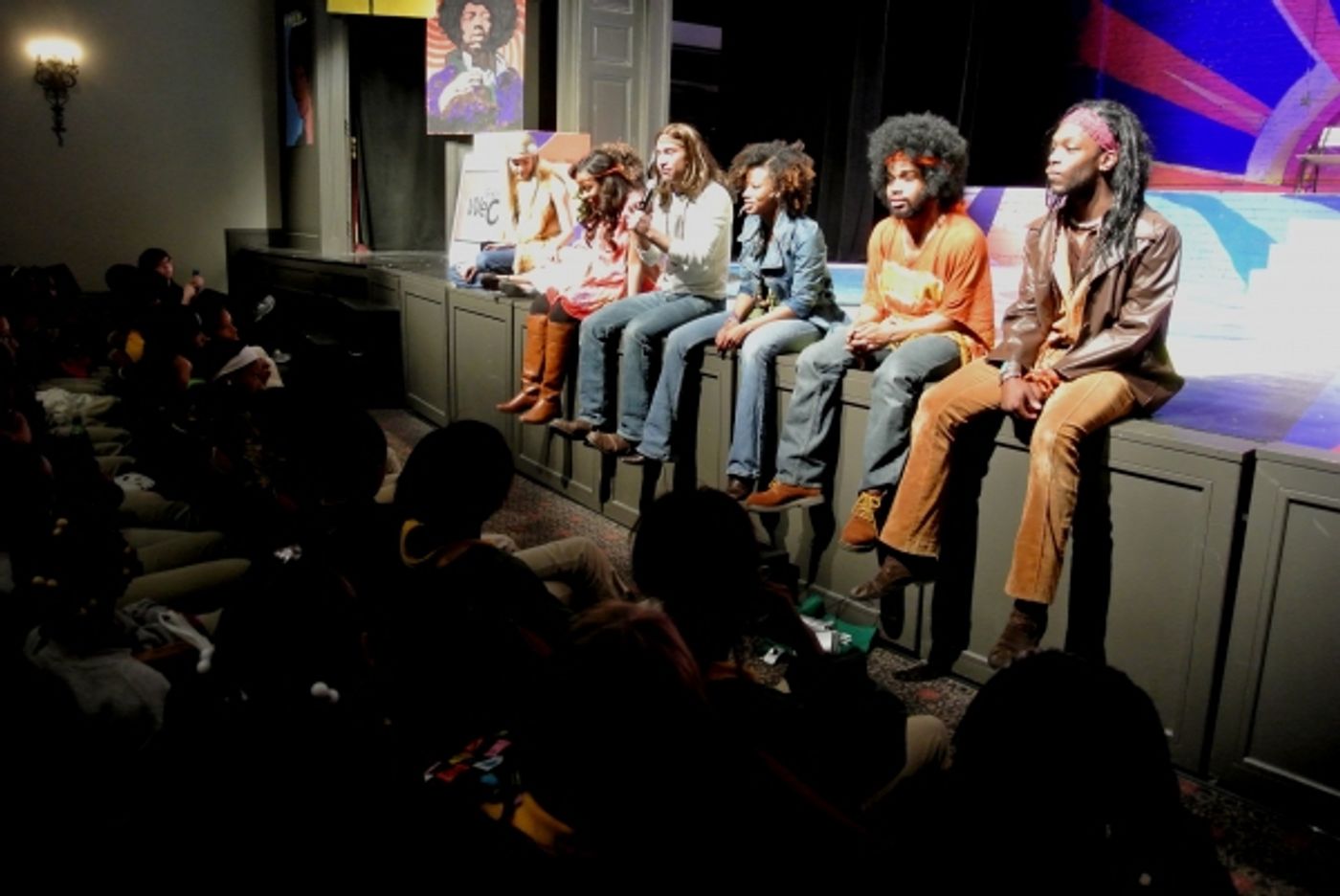 Photo Flash: Cast Members of Le Petit's HAIR Teach Music, Movement to Algiers Charter School Students Image