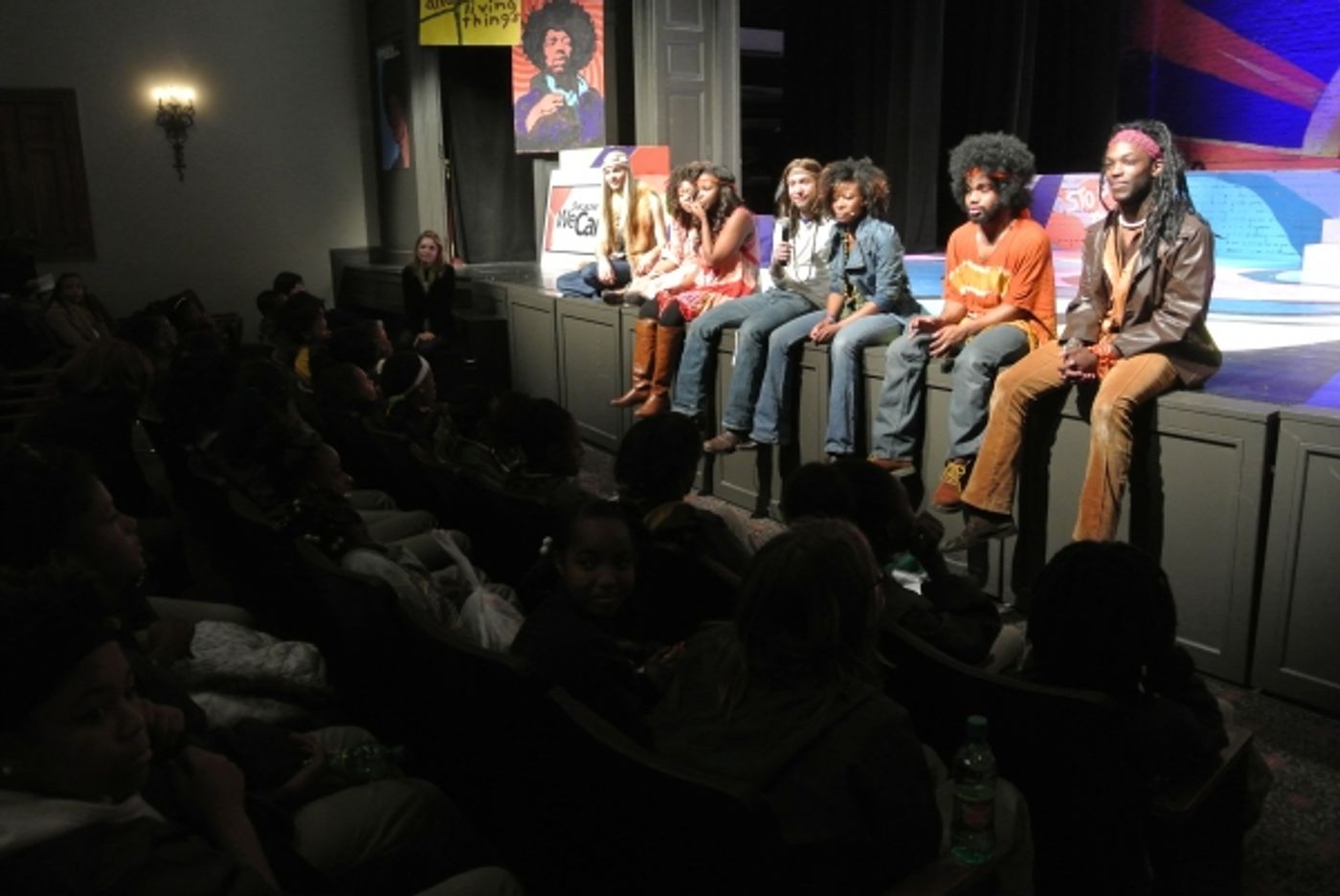 Photo Flash: Cast Members of Le Petit's HAIR Teach Music, Movement to Algiers Charter School Students Image