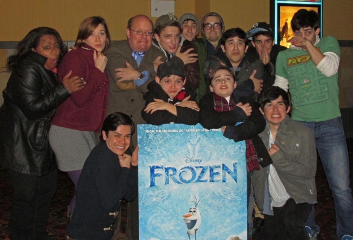 Photo Flash: NEWSIES Casts Gets FROZEN at NYC Screening  Image
