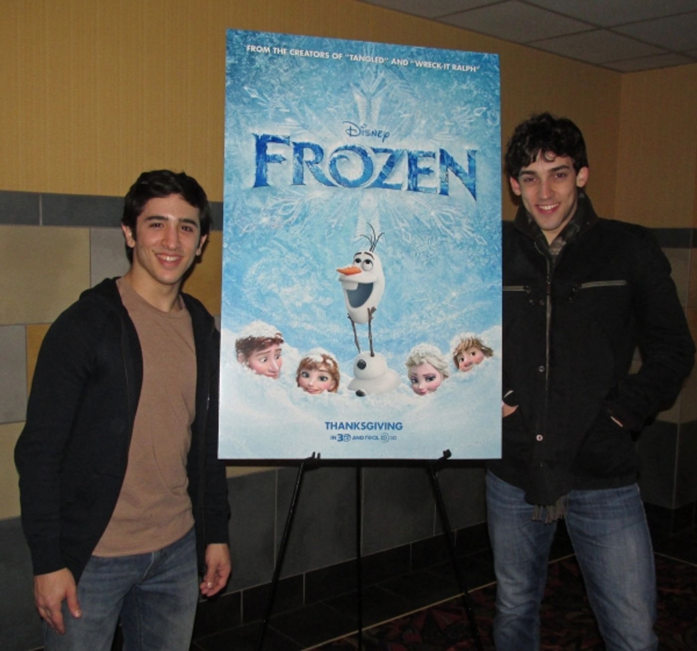 Photo Flash: NEWSIES Casts Gets FROZEN at NYC Screening Image