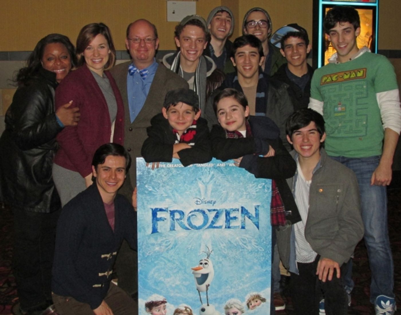Photo Flash: NEWSIES Casts Gets FROZEN at NYC Screening Image