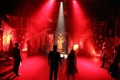 Hilary Cole and the Cast of CARRIE Photo