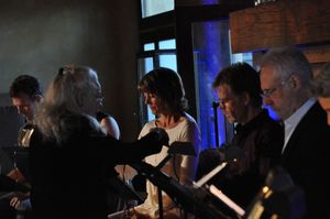 Ellen Geer directs Aaron Hendry, Wendie Malick, William H. Macy and Brent Spiner Photo