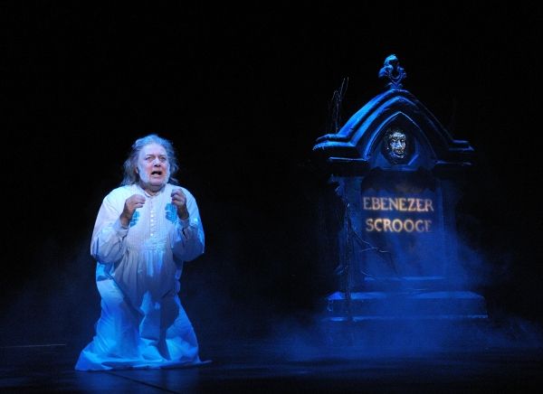Aled Davies stars as Ebenezer Scrooge Photo