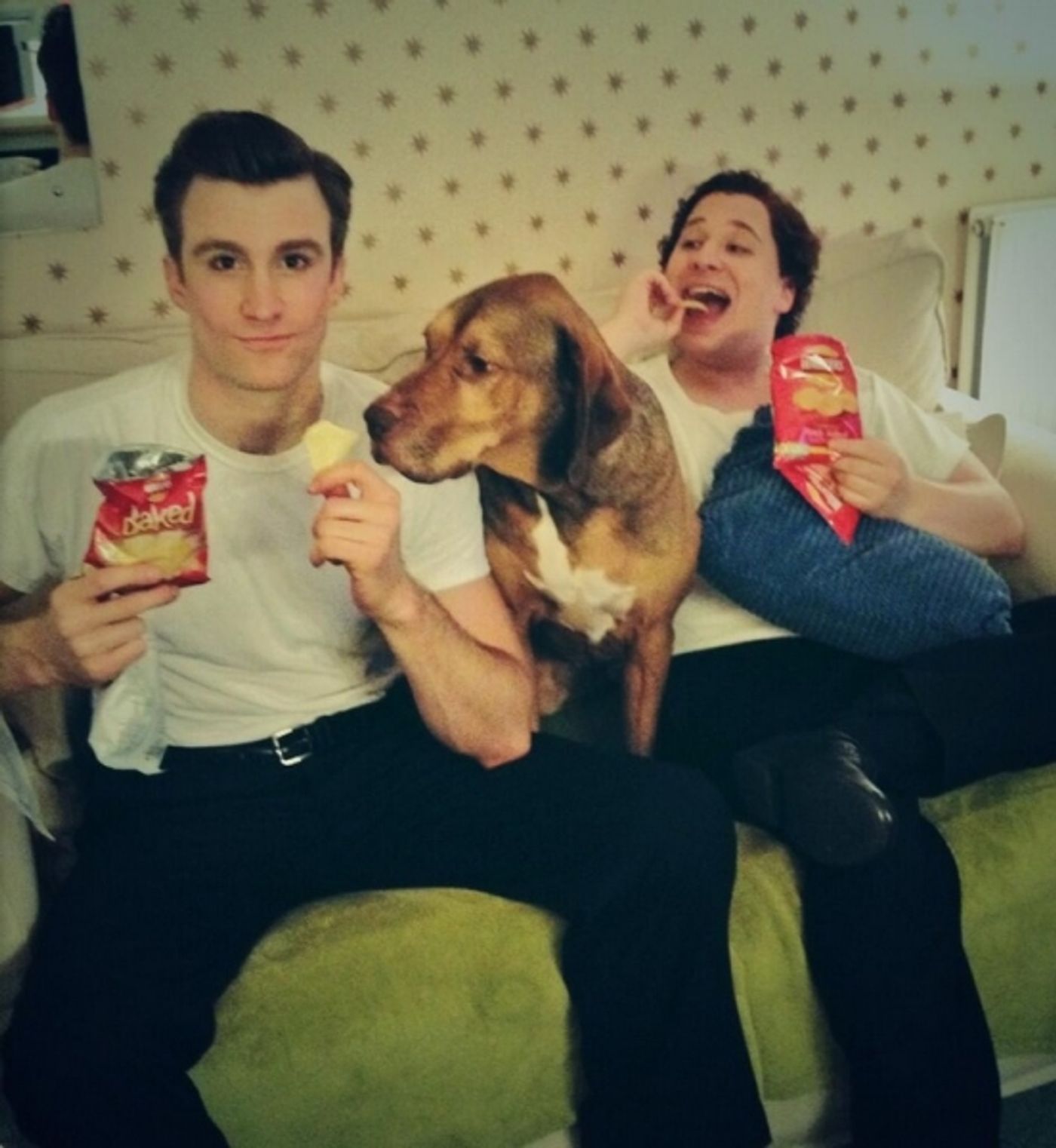 Photo Flash: Saturday Intermission Pics, Nov 16 - Goodspeed's 'HAPPY FELLA' Sends Love to the Philippines; Keenan-Bolger in FAMILY FURNITURE & More! Image