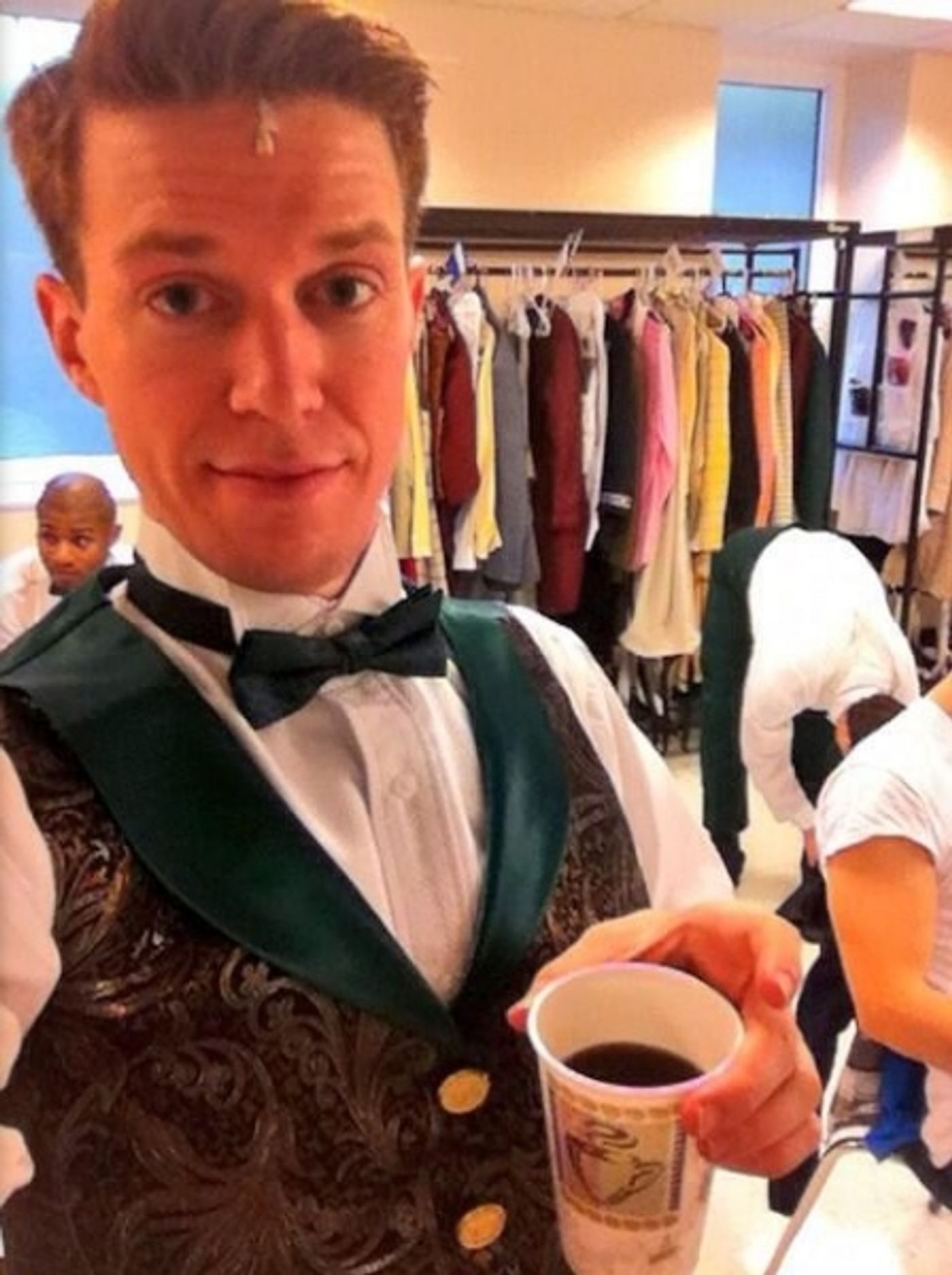 Photo Flash: Saturday Intermission Pics, Nov 16 - Goodspeed's 'HAPPY FELLA' Sends Love to the Philippines; Keenan-Bolger in FAMILY FURNITURE & More! Image