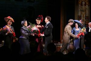Joanna Glushak, Jane Carr, Lisa O''Hare, Bryce Pinkham, Jefferson Mays, Lauren Worsha Photo