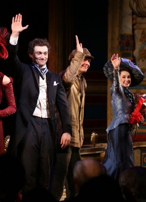 Bryce Pinkham, Jefferson Mays and Lauren Worsham Photo